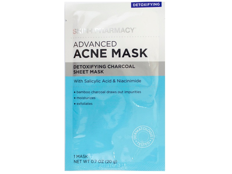 Skin + Pharmacy Advanced Acne Mask Detoxifying Charcoal Sheet Mask