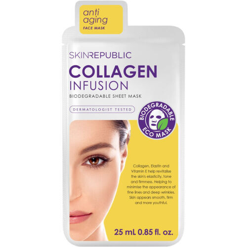 Collagen Infusion Biodegradable Face Mask Sheet