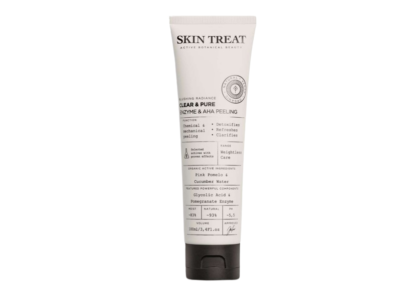 Skin Treat Blushing Radiance Clear & Pure Enzyme & AHA Peeling, Pink Pomelo & Cucumber Water, 3.4 fl oz/100 mL