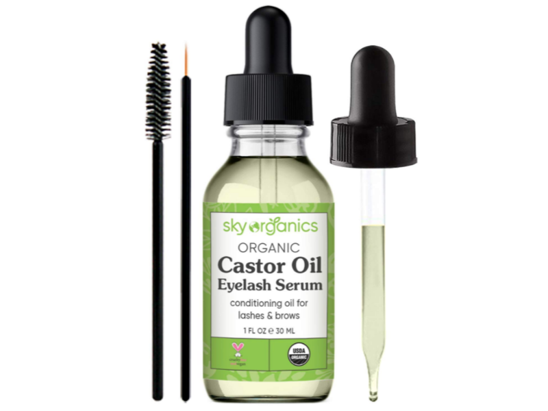 Sky Organics Eyelash Serum, Castor Oil, 1 fl oz/30 mL