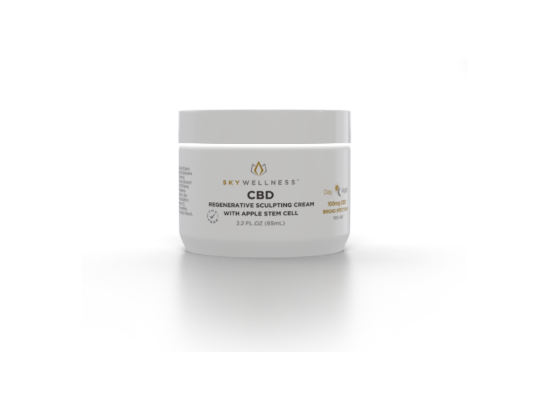 Sky Wellness CBD Regenerative Sculpting Cream 100mg + Apple Stem Cell, 2.2 fl oz (65 mL)