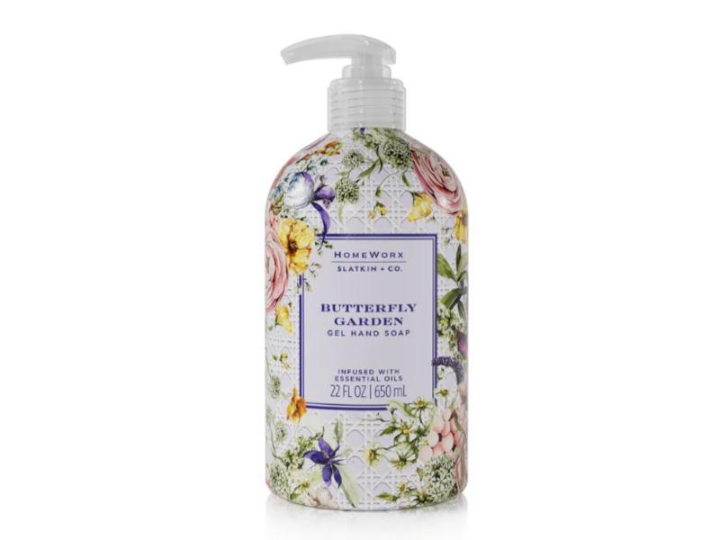 Slatkin + Co. Hand Soap Gel, Butterfly Garden, 22 fl oz/650 mL