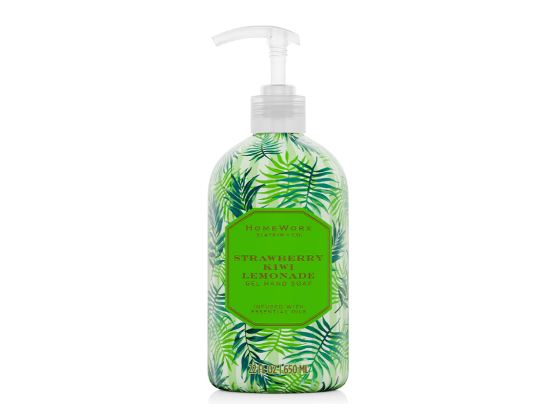 Slatkin+Co. Homeworx Gel Hand Soap, Strawberry Kiwi Lemonade, 22 fl oz/650 mL