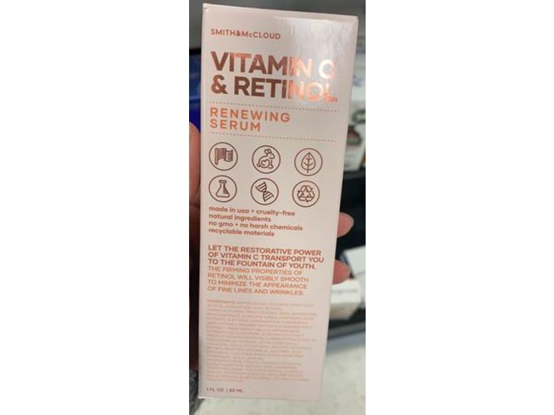 Smith & McCloud Vitamin C & Retinol Renewing Serum, 1 fl oz/30 mL