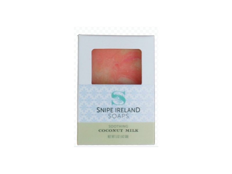 Snipe Ireland Soothing Soap, Coconut Milk, 4.5 oz/128 g, Pack Of 8