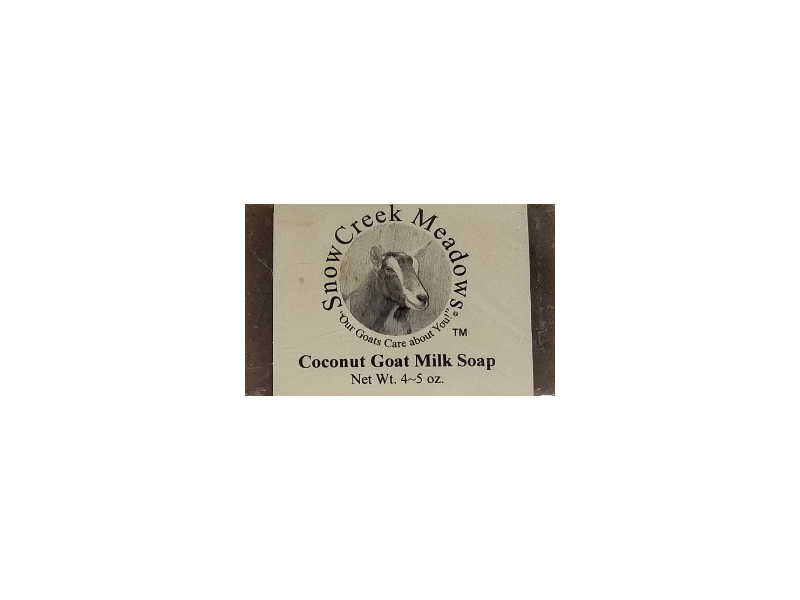 Snow Creek Meadows Goat Milk Soap, Coconut, 4-5 oz
