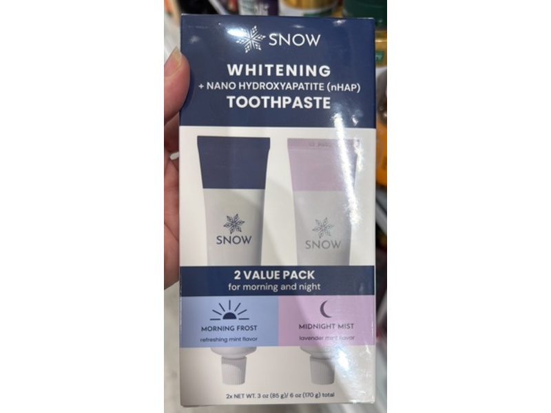 Snow Whitening Toothpaste, Refreshing Mint & Lavender Mint, 6 oz/170 g