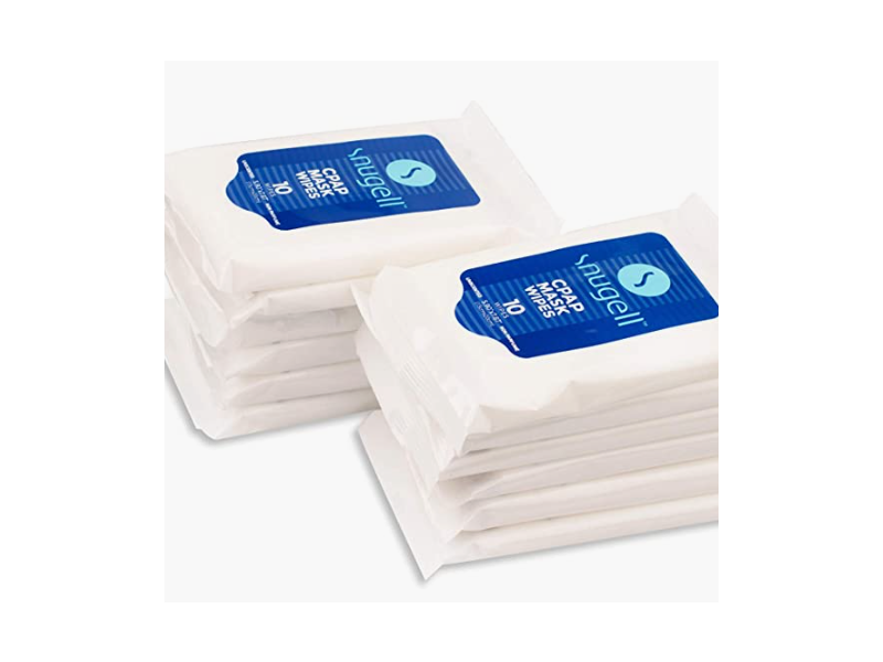 Snugell Cpap Mask Wipes, 10 Wipes, Pack Of 12