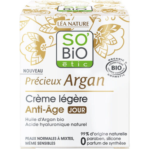 Crème Légère Anti-Âge Jour "Précieux Argan"