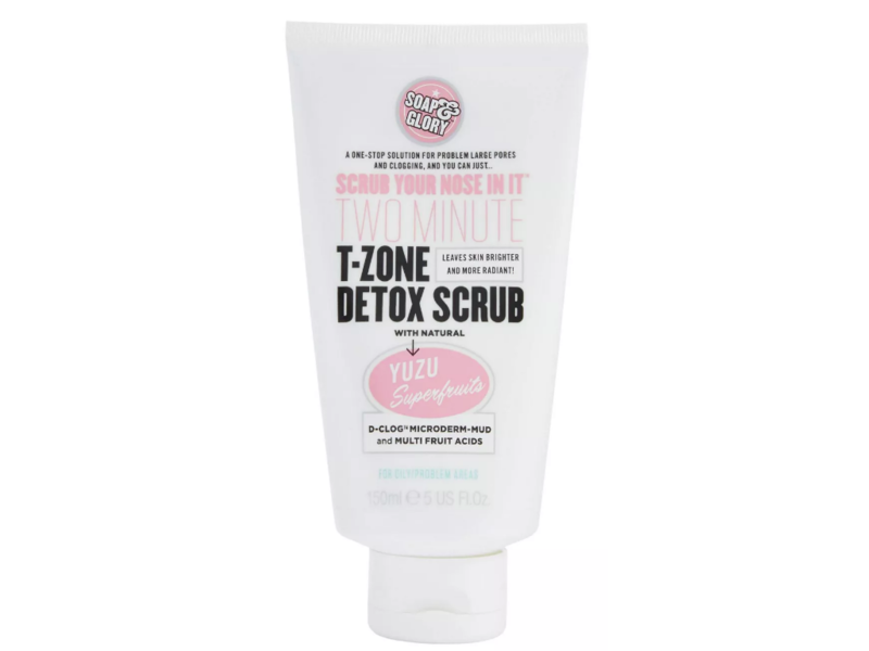 Soap & Glory Scrub Your Nose In It Two-Minute T-Zone Detox Scrub, 5 fl oz/150 mL