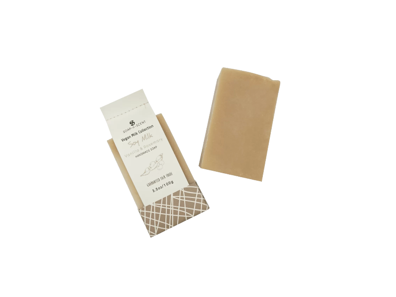 Soap-n-Scent Soy Milk Vanilla & Rosemary Handmade Soap,3.5 oz/100 g