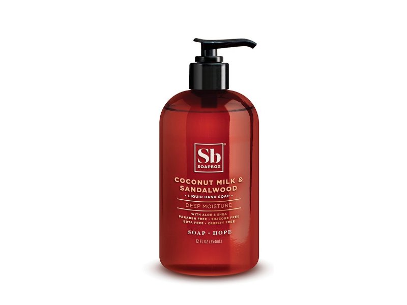 Soapbox Deep Moisture Liquid Hand Soap, Coconut Milk & Sandalwood, 12 fl oz/354 mL, Pack Of 3