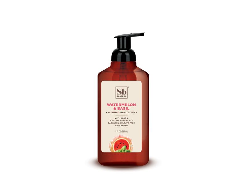 Soapbox Foaming Hand Soap, Watermelon & Basil
