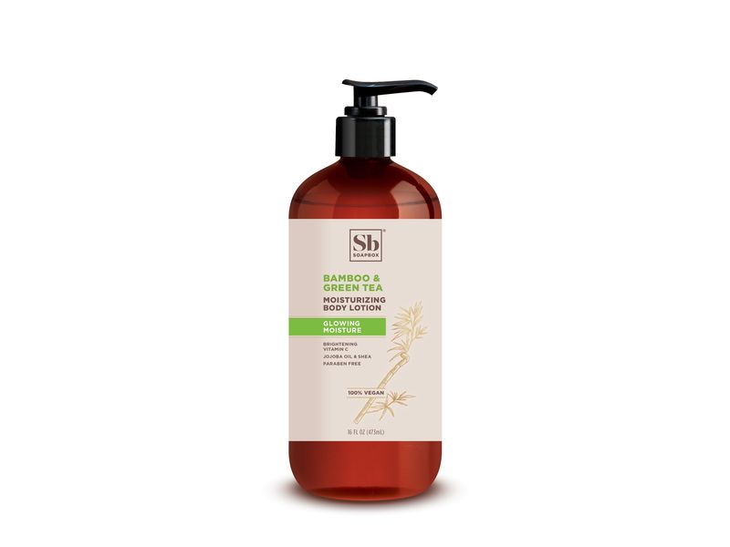 Soapbox Glowing Moisture Body Lotion, Bamboo & Green Tea