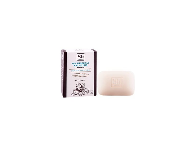 Soapbox Sea Minerals & Blue Iris Bar Soap, 5 oz