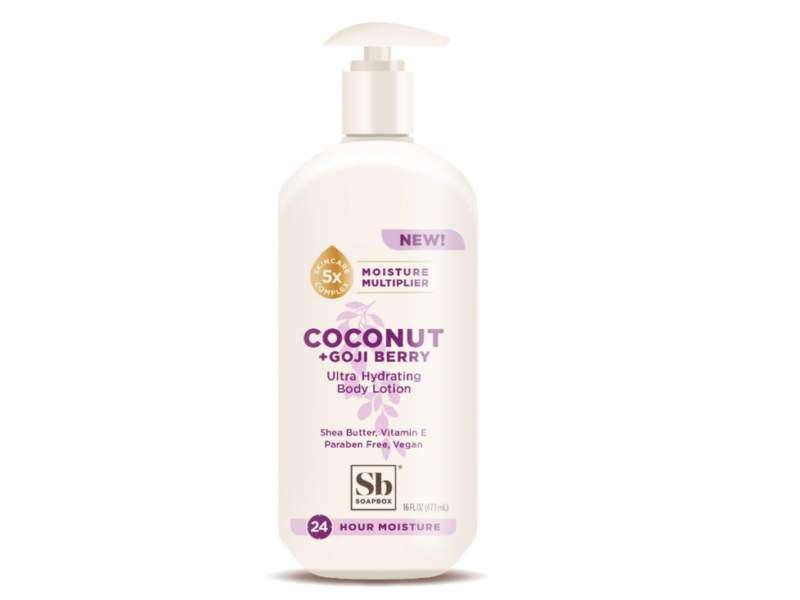 Soapbox Ultra Hydrating Body Lotion, Coconut + Goji Berry, 16 fl oz/473 mL