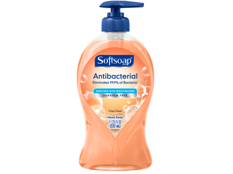 Soft Soap Antibacterial Hand Soap, Crisp Clean, 11.25 fl oz/332 mL, Pack Of 6