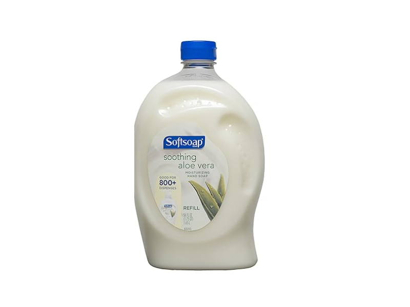 Soft Soap Liquid Moisturizing Hand Soap, Soothing Aloe Vera, 56 fl oz/1.65 L