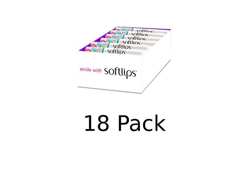 Softlips Lip Protectant, Vanilla, 0.07 oz (Pack of 18)