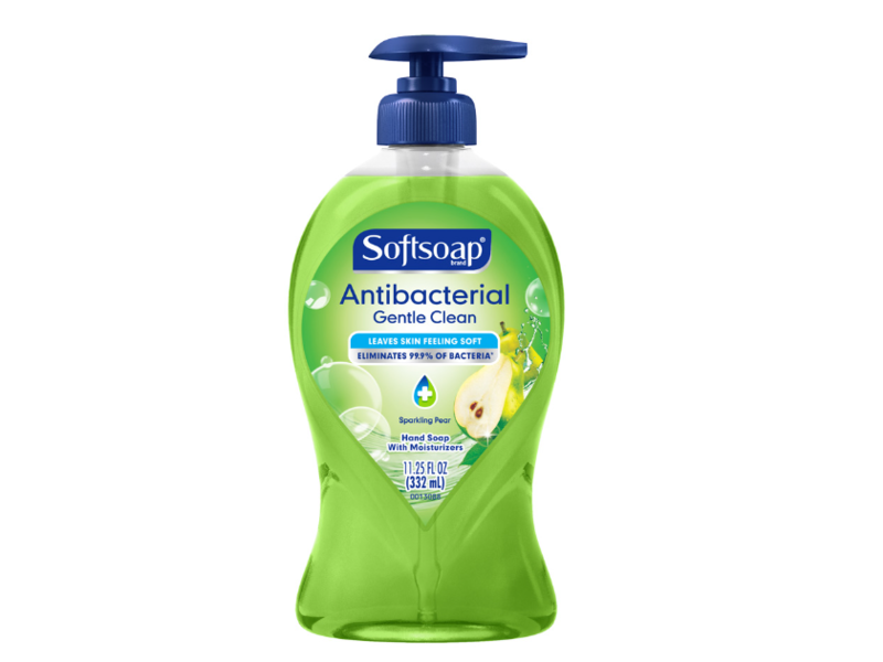 Softsoap Antibacterial Gentle Clean Hand Soap, Sparkling Pear, 11.25 fl oz/332 mL