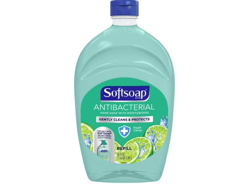 Softsoap Antibacterial Hand Soap, Fresh Citrus, Refill, 50 fl oz