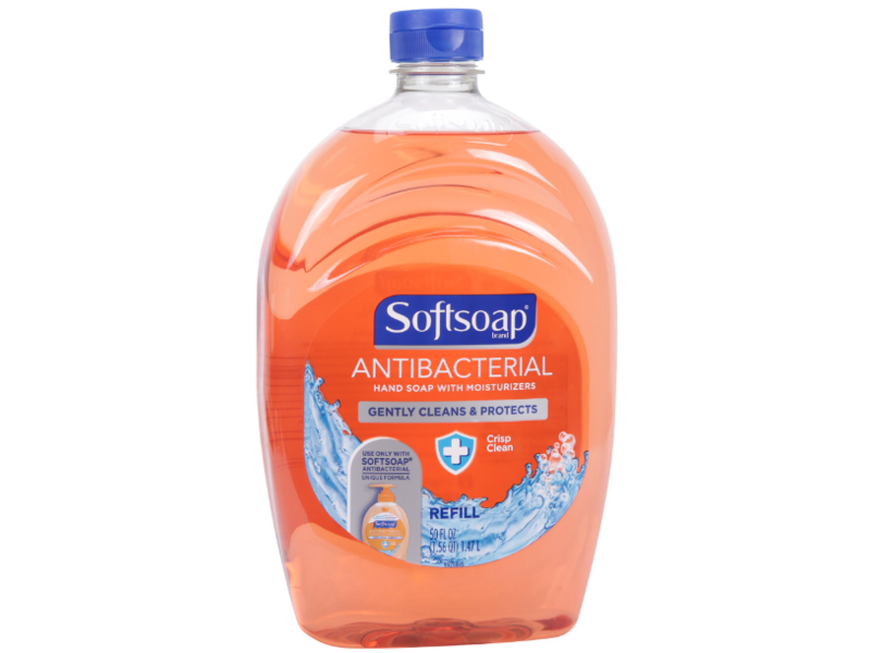 Softsoap Antibacterial Hand Soap, Moisturizers, Crisp Clean, 50 fl oz/1.47 L