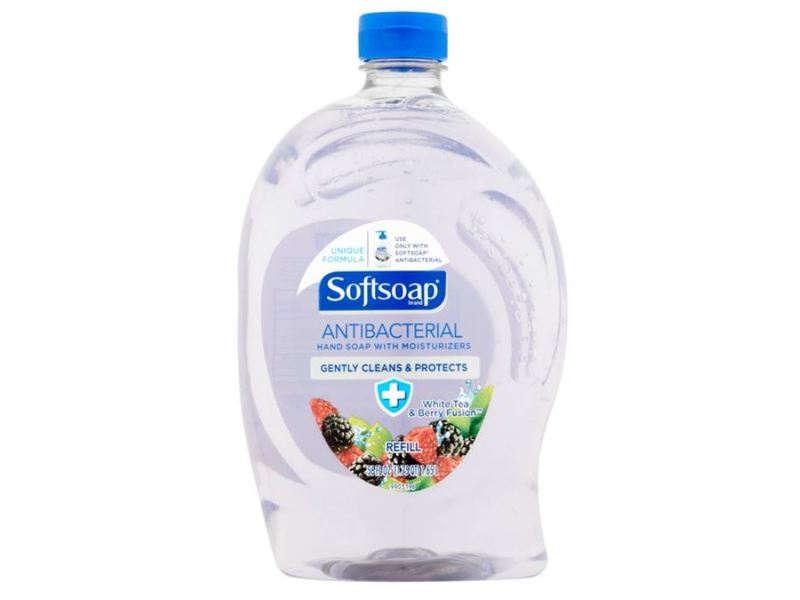 Softsoap Antibacterial Hand Soap Refill, White Tea & Berry Fusion, 50 fl oz
