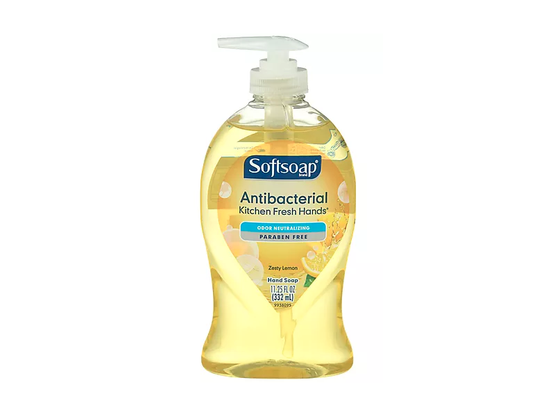 Softsoap Antibacterial Kitchen Fresh Hands Soap, Zesty Lemon, 11.25 fl oz/332 mL