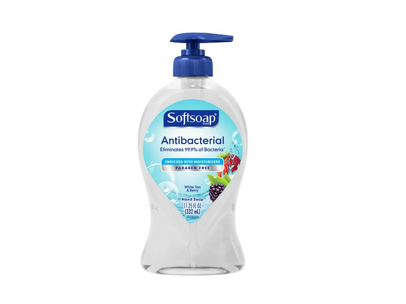 Softsoap Antibacterial Liquid Hand Soap Pump, White Tea & Berry, 11.25 fl oz/332 mL
