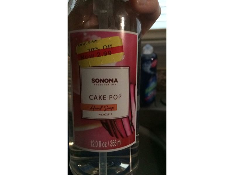 Sonoma Hand Soap, Cake Pop, 12 fl oz