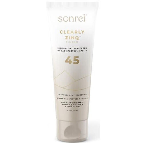 Clearly Zinq Tinted Mineral Gel Sunscreen SPF 45