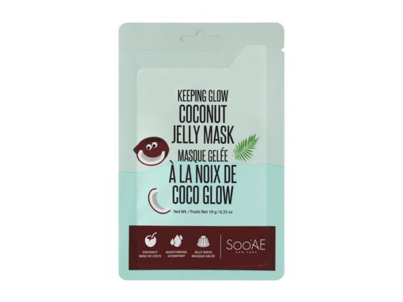 Sooae Keeping Glow Jelly Mask, Coconut, 0.35 oz/10 g