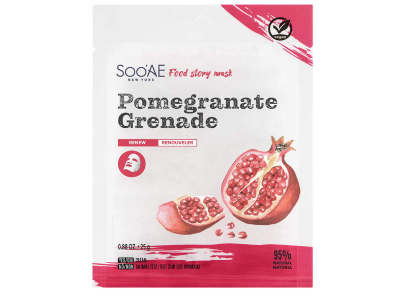 Sooae New York Face Mask, Pomegranate Grenade, 0.88 oz/25 g