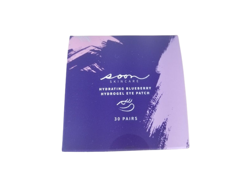 Soon Skincare Hydrating Hydrogel Eye Patch, Blueberry, 30 Pairs