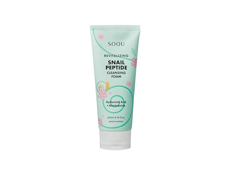 Soqu Revitalization Snail Peptide Cleansing Foam, 6.76 fl oz/200 mL