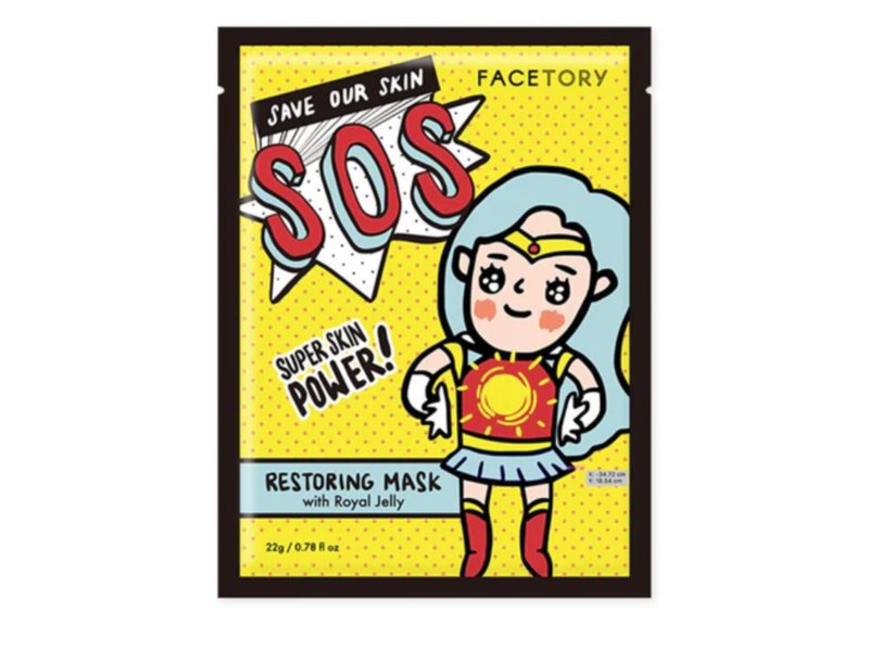 Sos Face Tory Restoring Mask, 0.78 fl oz/22 g, 5 Count