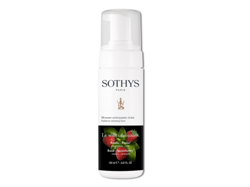 Sothys Radiance Cleansing Foam, Basil - Strawberry, 5.07 fl oz/150 mL