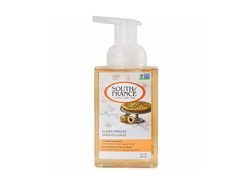 South of France Natural Body Care Glazed Apricots Foaming Hand Wash 8 oz Pump Bottle