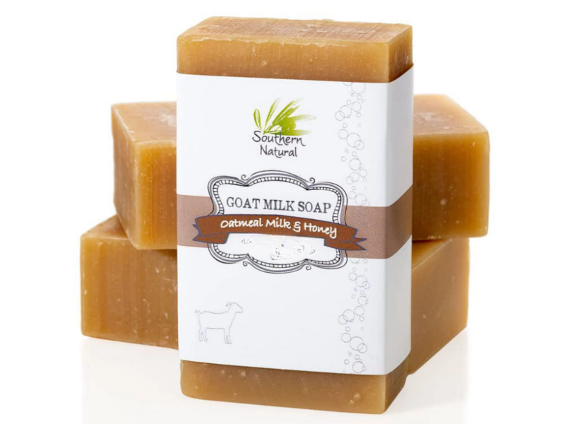 Southern Natural Goat Milk Soap, Oatmeal & Honey, 12 oz/340 g, 3 Count