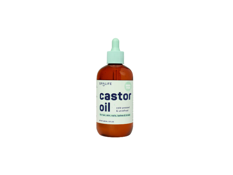 Spa Life 100% Pure Cold-Pressed & Unrefined Castor Oil, 5 fl oz/250 mL