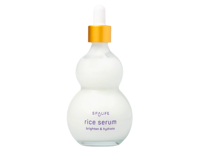 Spa Life Brighten & Hydrate Rice Serum, Hyaluronic Acid, 3.4 fl oz/100 mL