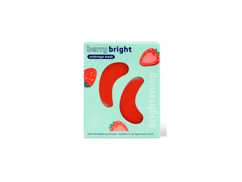 Spa Life Brightening Undereye Masks, Berry Bright, 0.13 oz/3.8 g, 8 Pairs