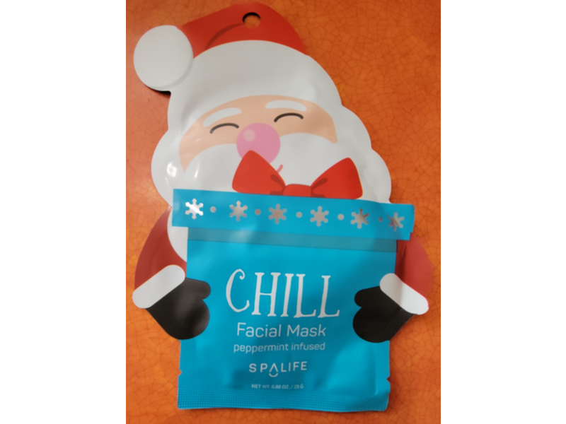 Spa Life Chill Facial Mask, Peppermint, 0.88 oz/25 g