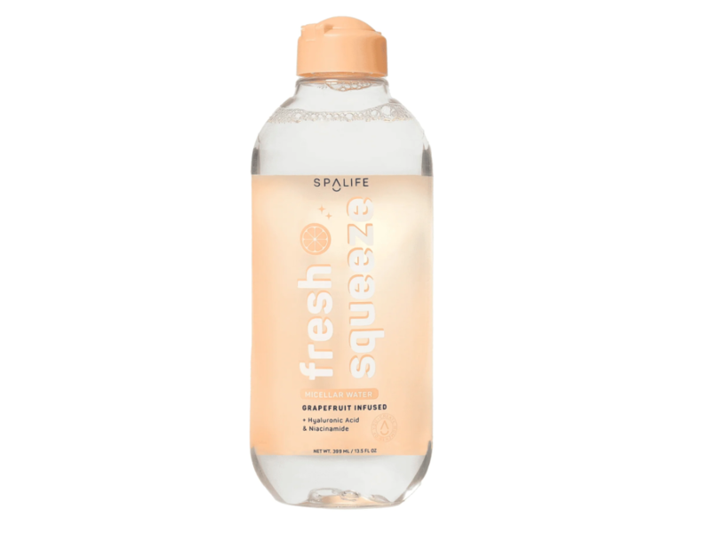 Spa Life Fresh Squeeze Micellar Water, Grapefruit, 13.5 fl oz/399 mL