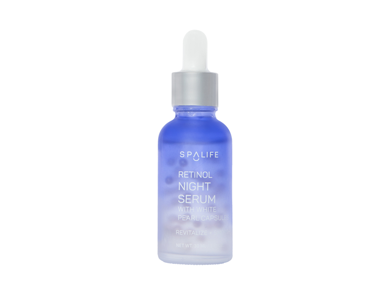 Spa Life Retinol Night Serum, White Pearl Capsules, 1 fl oz/30 mL