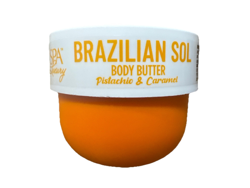 SPA Luxury Brazilian Sol Body Butter, Pistachio & Caramel, 6 oz