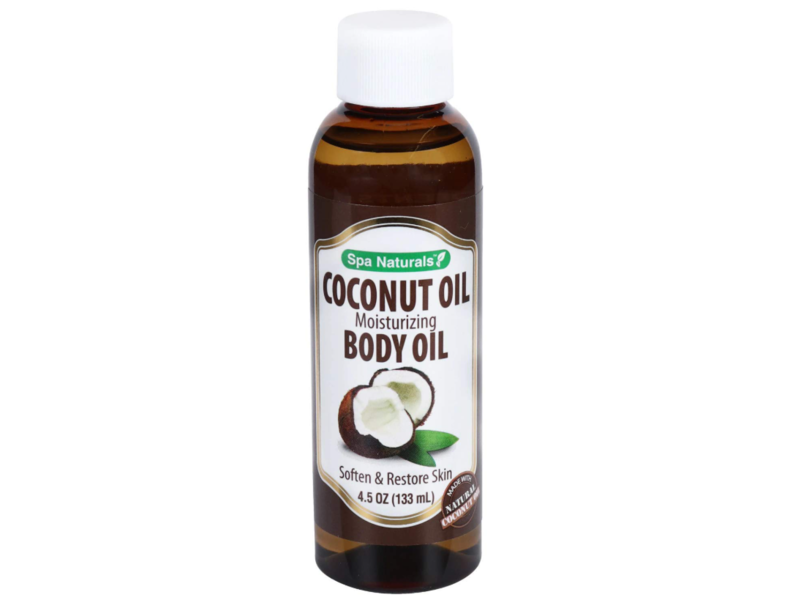 Spa Naturals Moisturizing Body Oil, Coconut Oil, 4.5 oz/133 mL