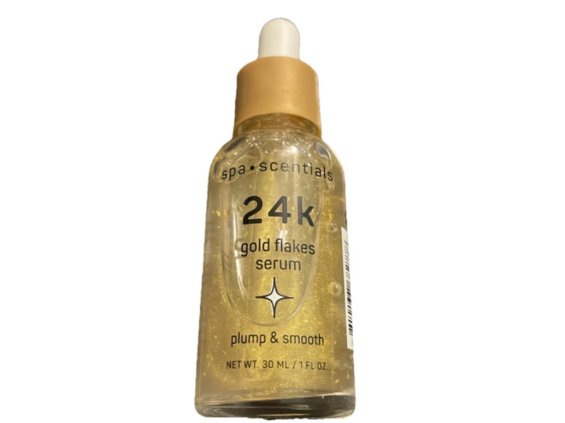 Spa Scentials 24 K Gold Flakes Serum, 1 fl oz/30 mL