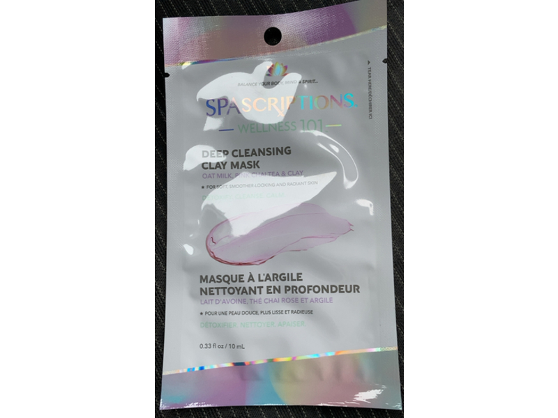 Spa Scriptions Wellness Deep Cleansing Clay Mask, 0.33 fl oz/10 mL
