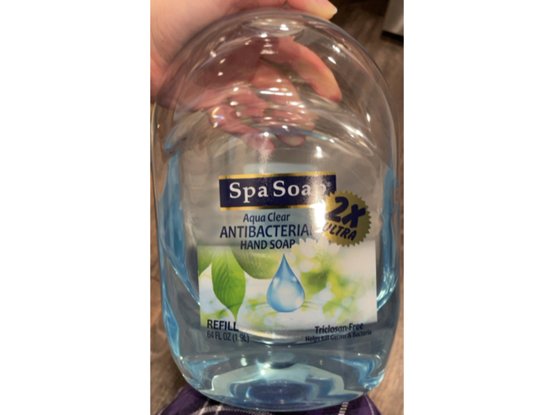 Spa Soap Antibacterial Hand Soap, 64 fl oz/1.9 L